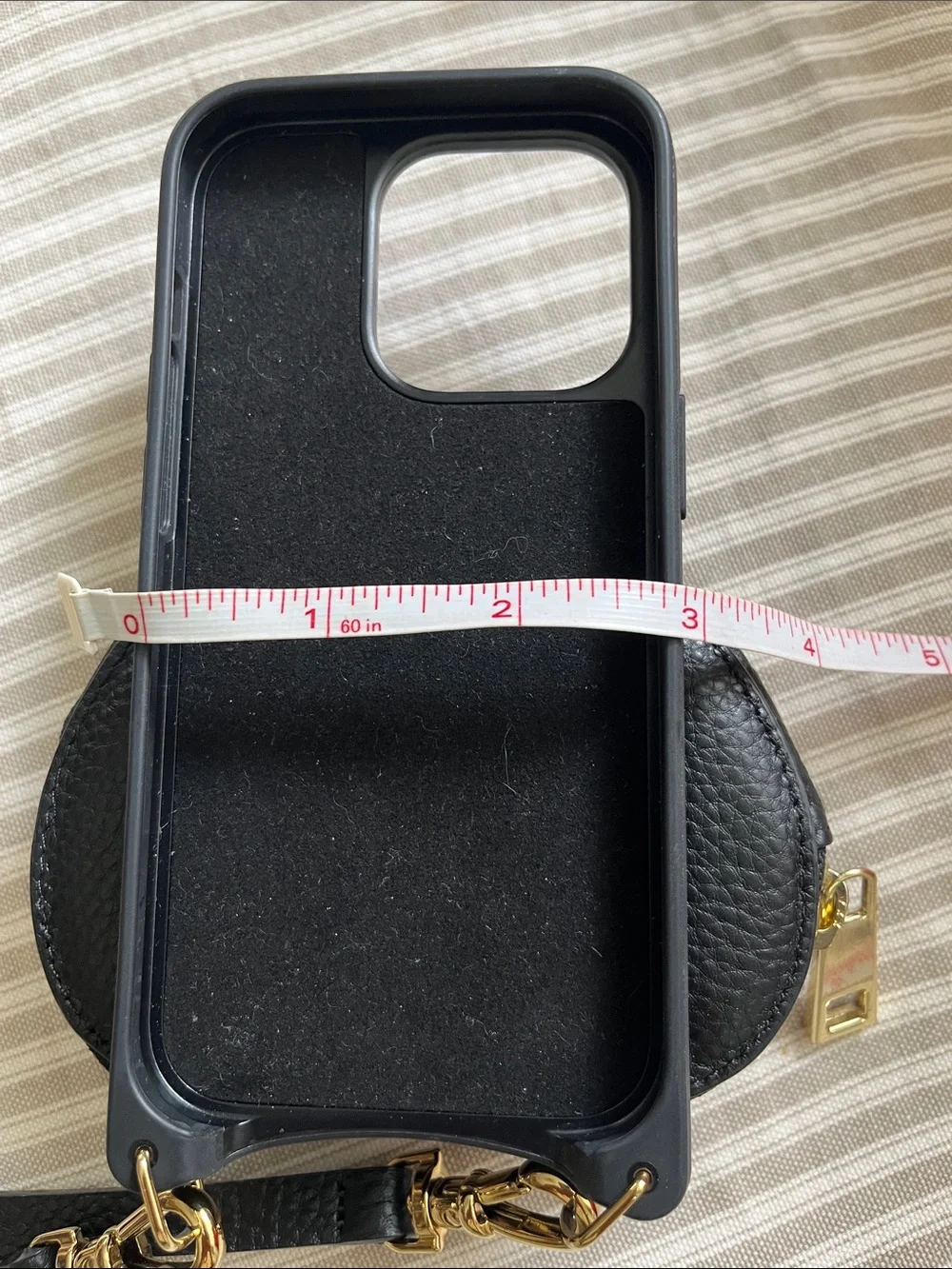 Bandolier Black Heart Crossbody Phone Case with Strap
